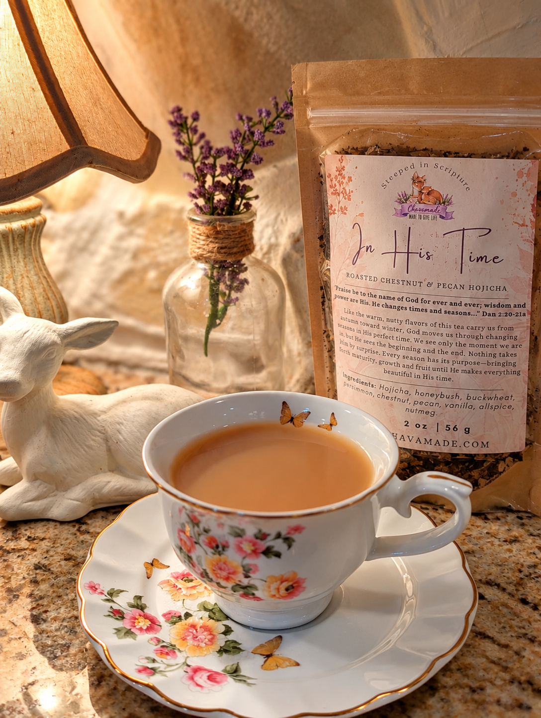 In His Time-Roasted Chestnut & Pecan Hojicha