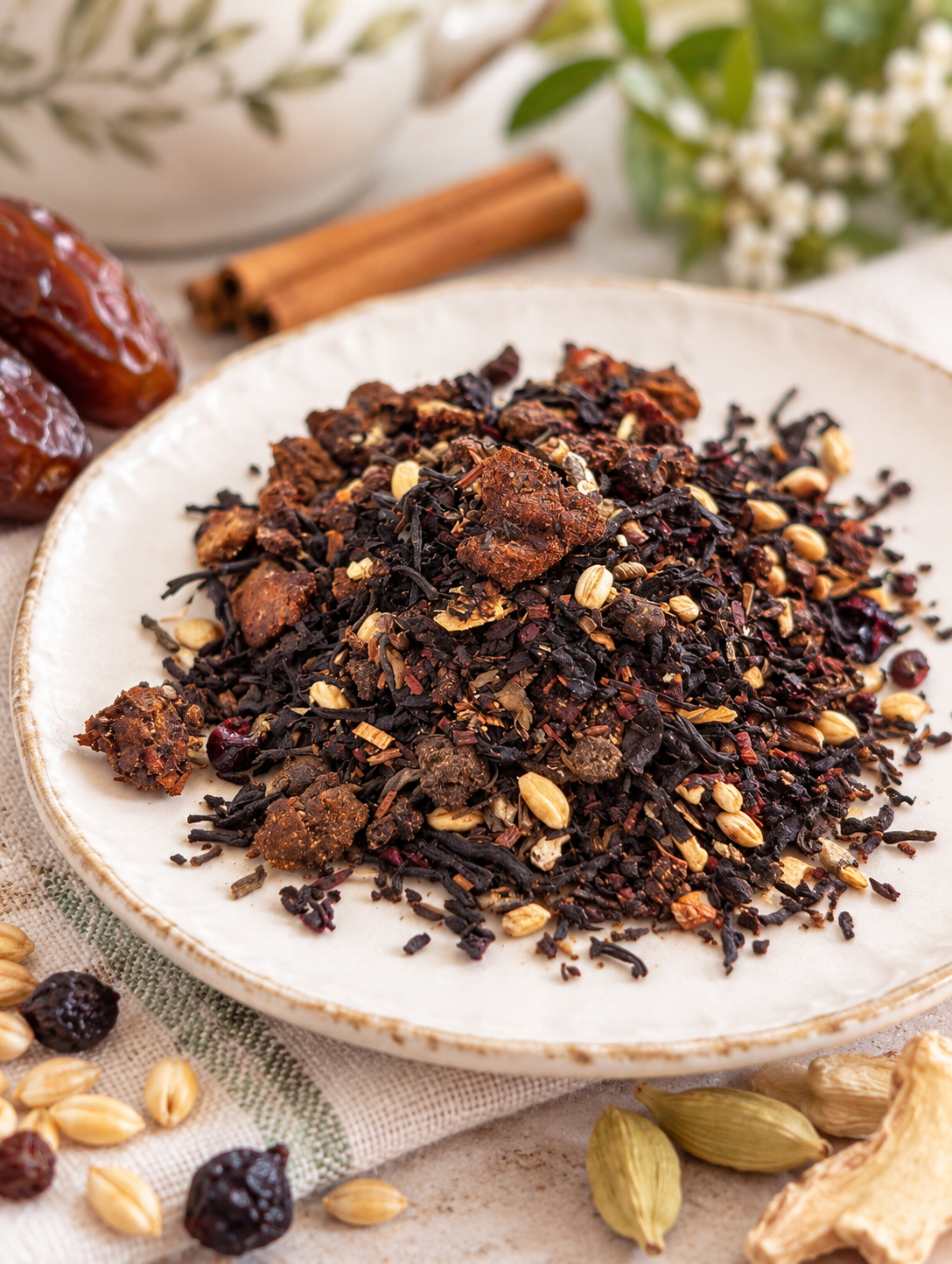 Taste & See-Yunnan Black Tea, Date, Currant & Honeybush (energy & focus support)