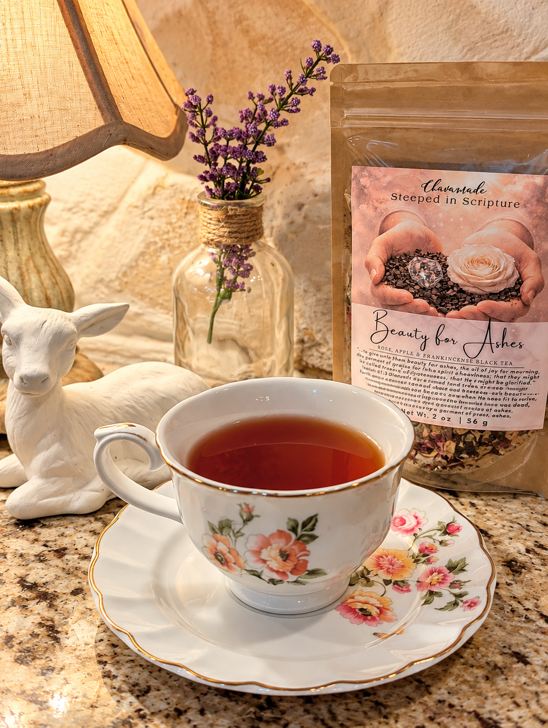 Beauty for Ashes-Rose, Apple & Frankincense Black Tea