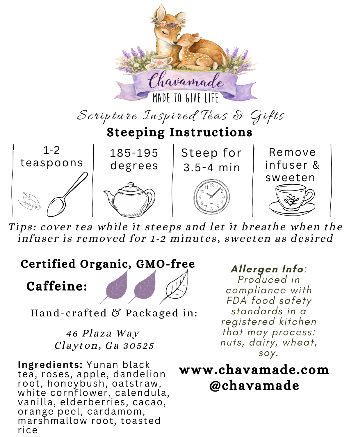Beauty for Ashes-Rose, Apple & Frankincense Black Tea