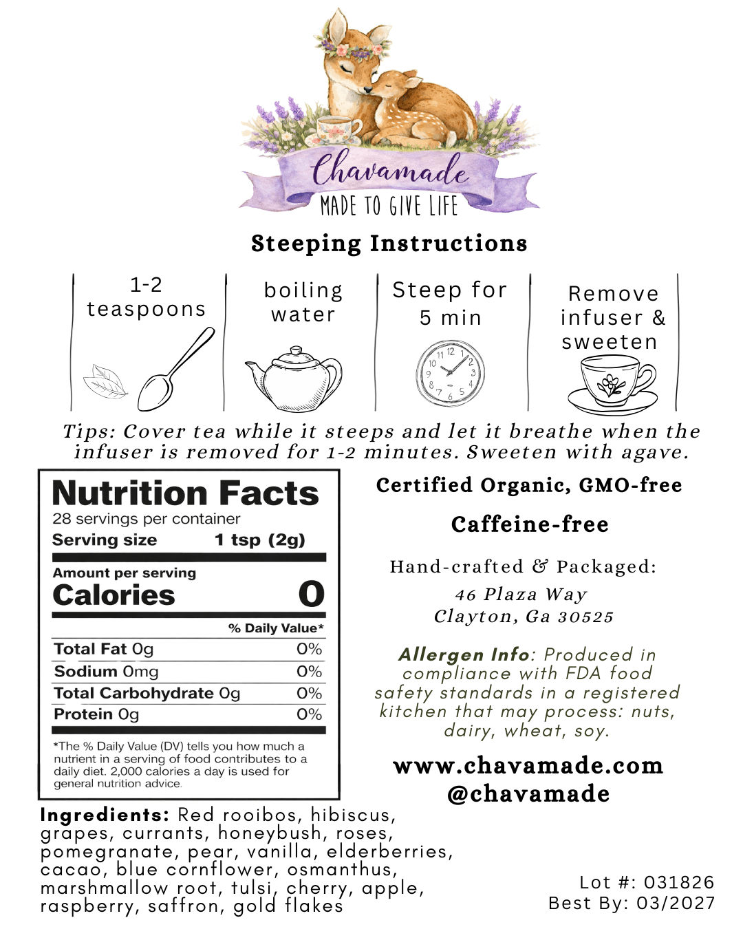 "Royal" Tea Blend (VIP) - Chavamade