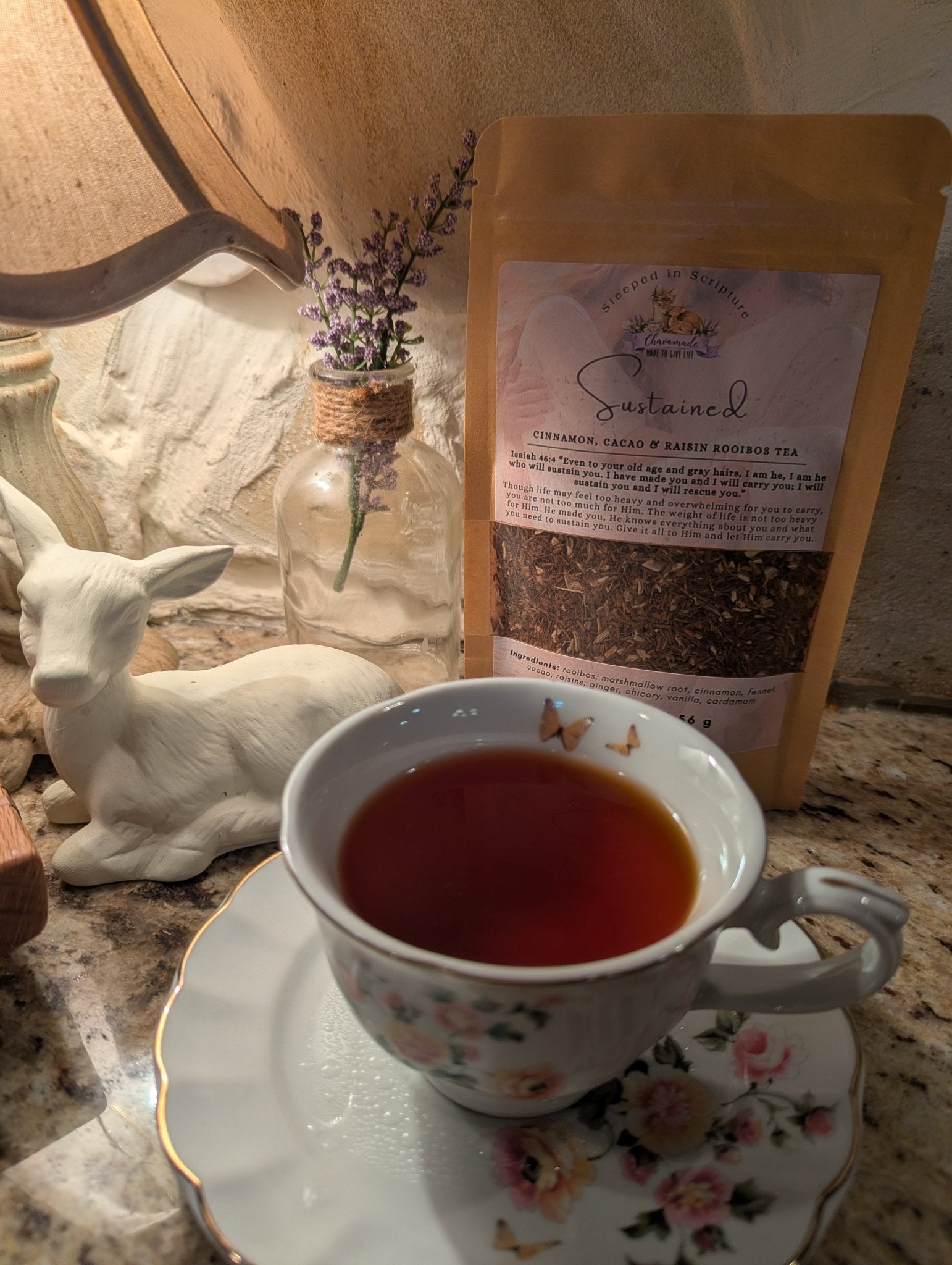 Sustained - Cinnamon, Cacao, & Raisin Rooibos Tea (VIP) - Chavamade