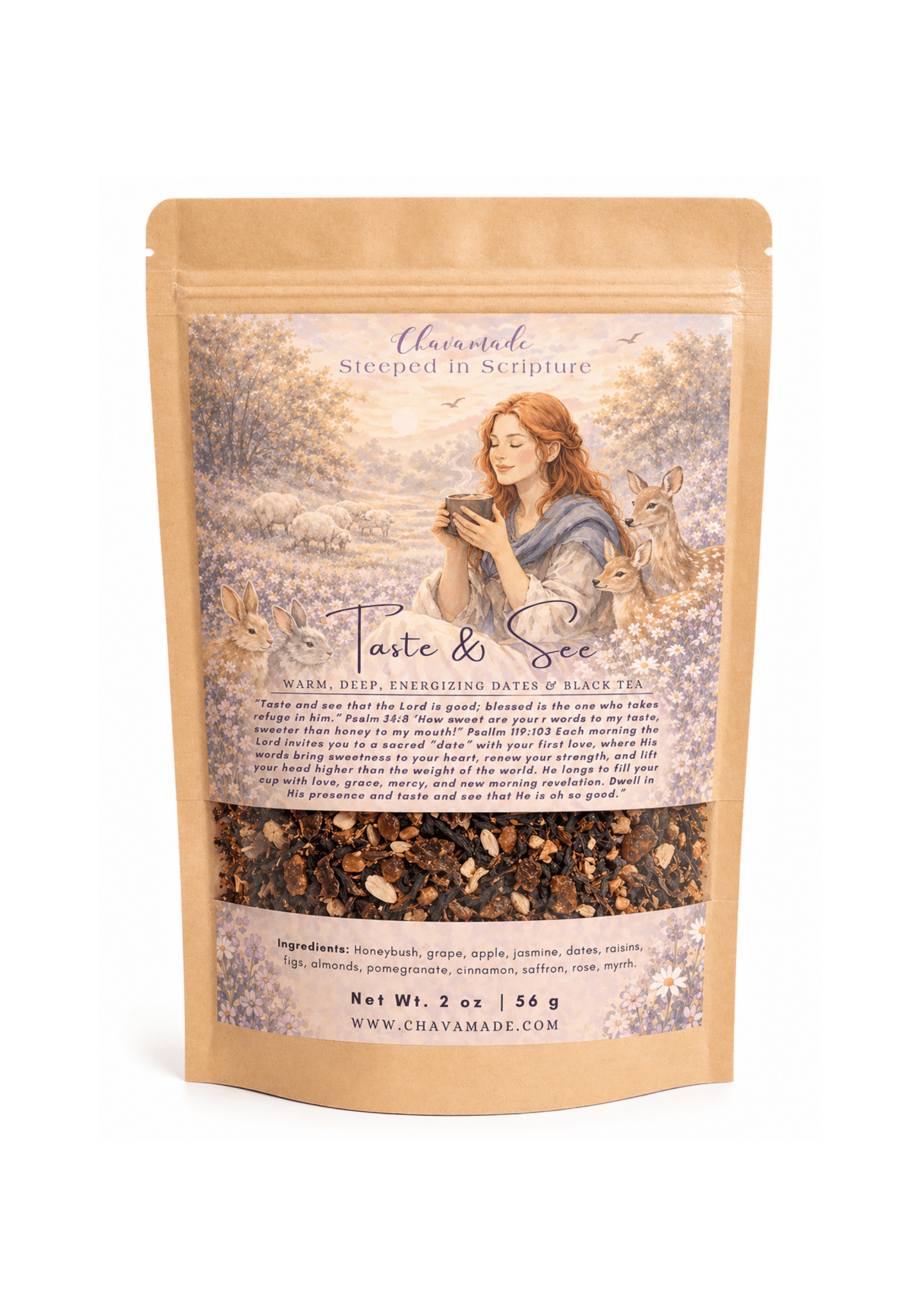 "Taste & See" Signature Tea: Dates, Barley & Spiced Black Tea - Chavamade