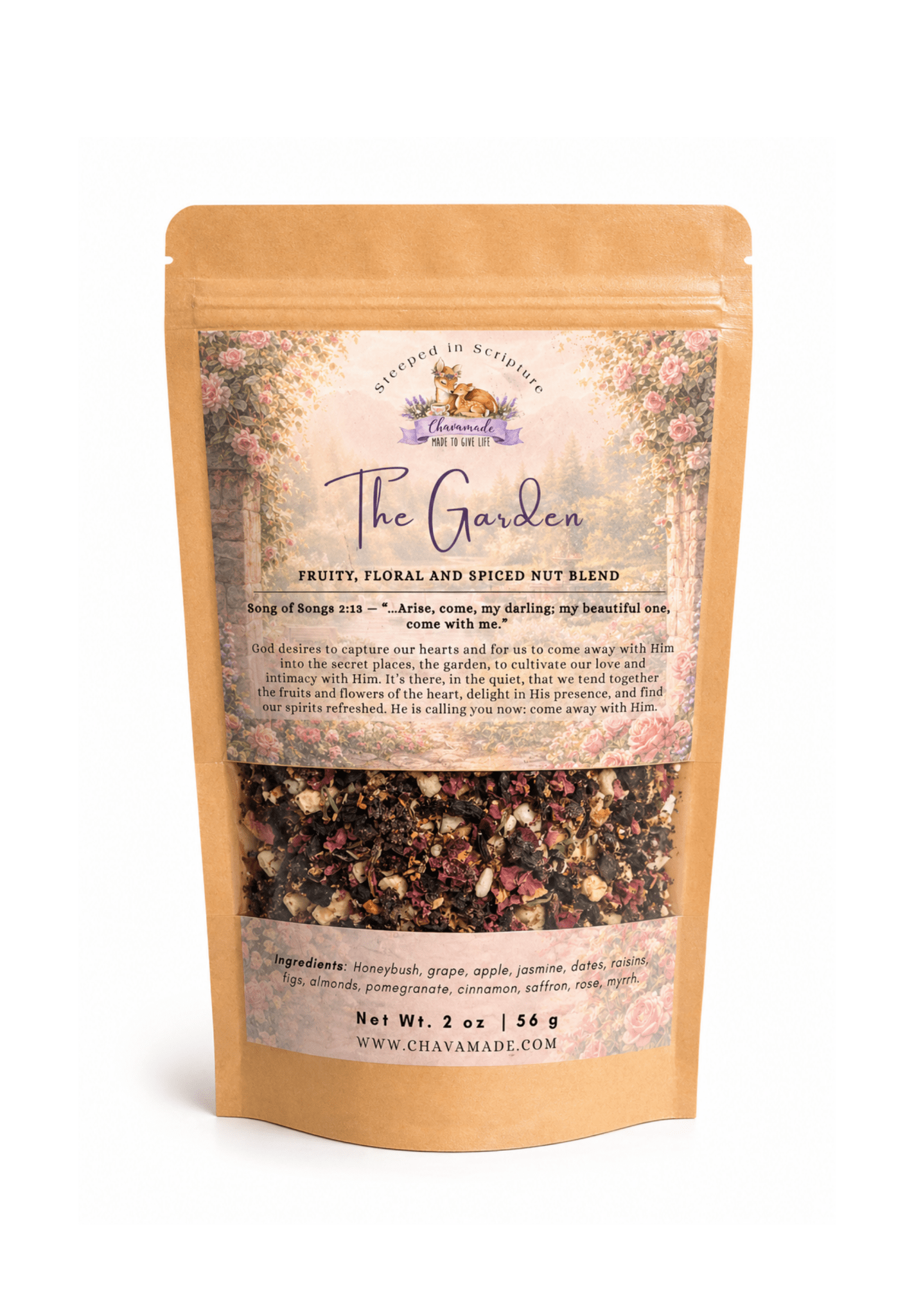 "The Garden" Tea Blend: Fruity, Floral & Spiced Nut - Chavamade