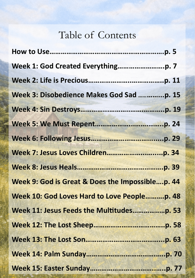 "The Shepherd's Guide, Year 1" Devotional/Curriculum - Chavamade