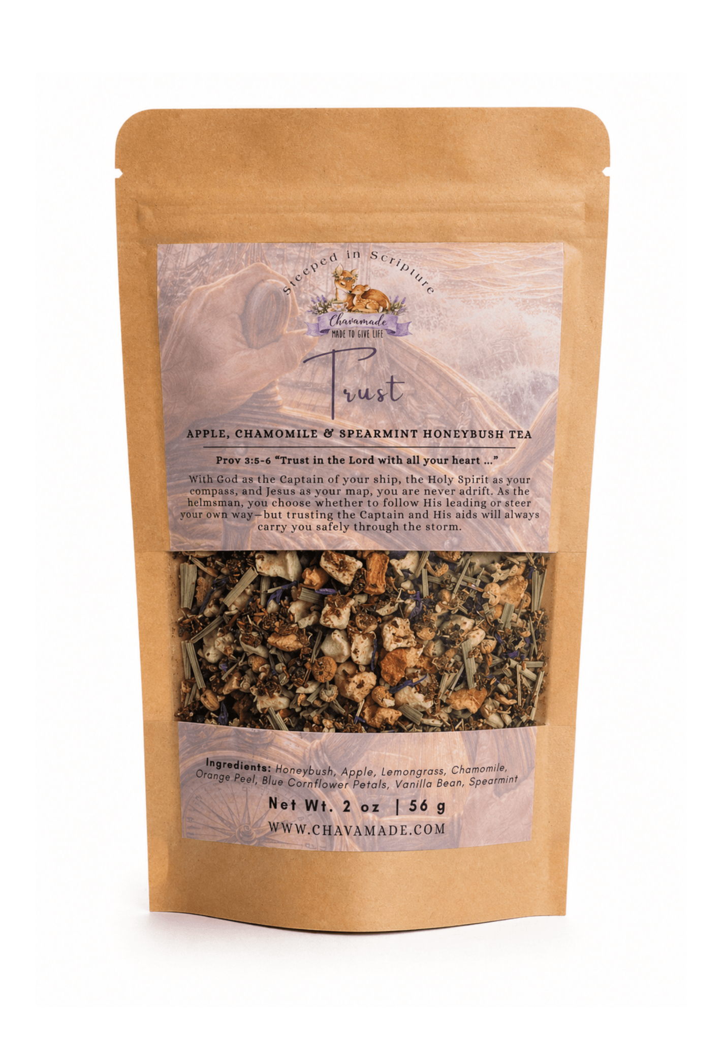 "Trust" Tea Blend: Apple, Chamomile, & Spearmint - Chavamade