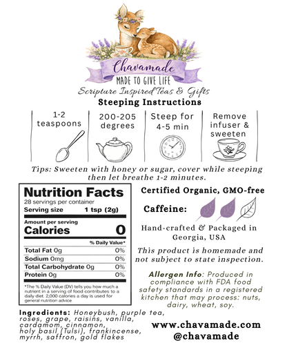 "Wedding Feast" Tea Blend - Chavamade