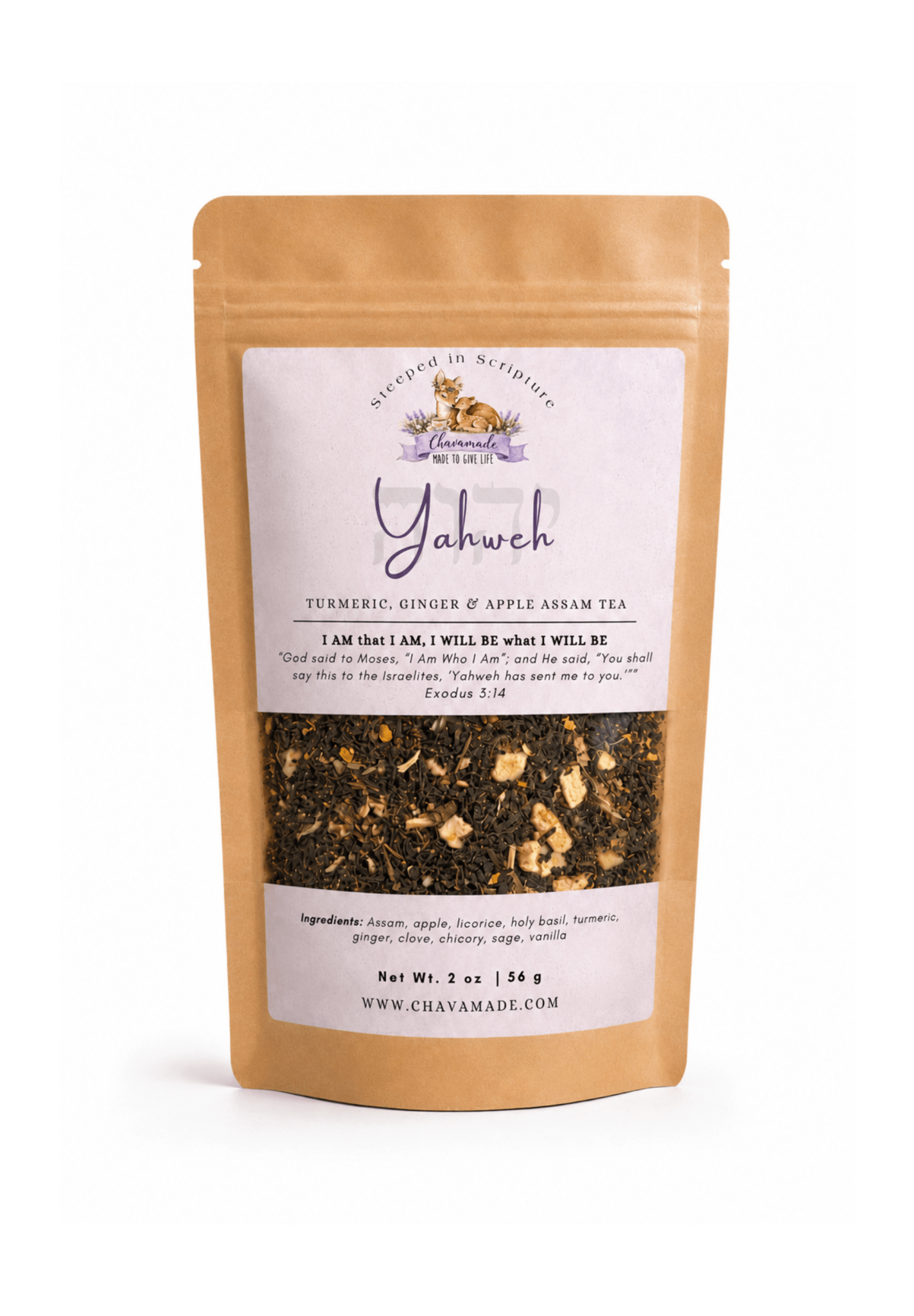 Yahweh-Turmeric, Ginger & Apple Assam Tea (VIP) - Chavamade