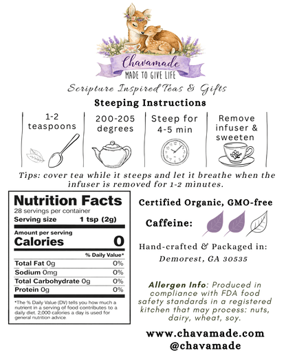 Yahweh-Turmeric, Ginger & Apple Assam Tea (VIP) - Chavamade