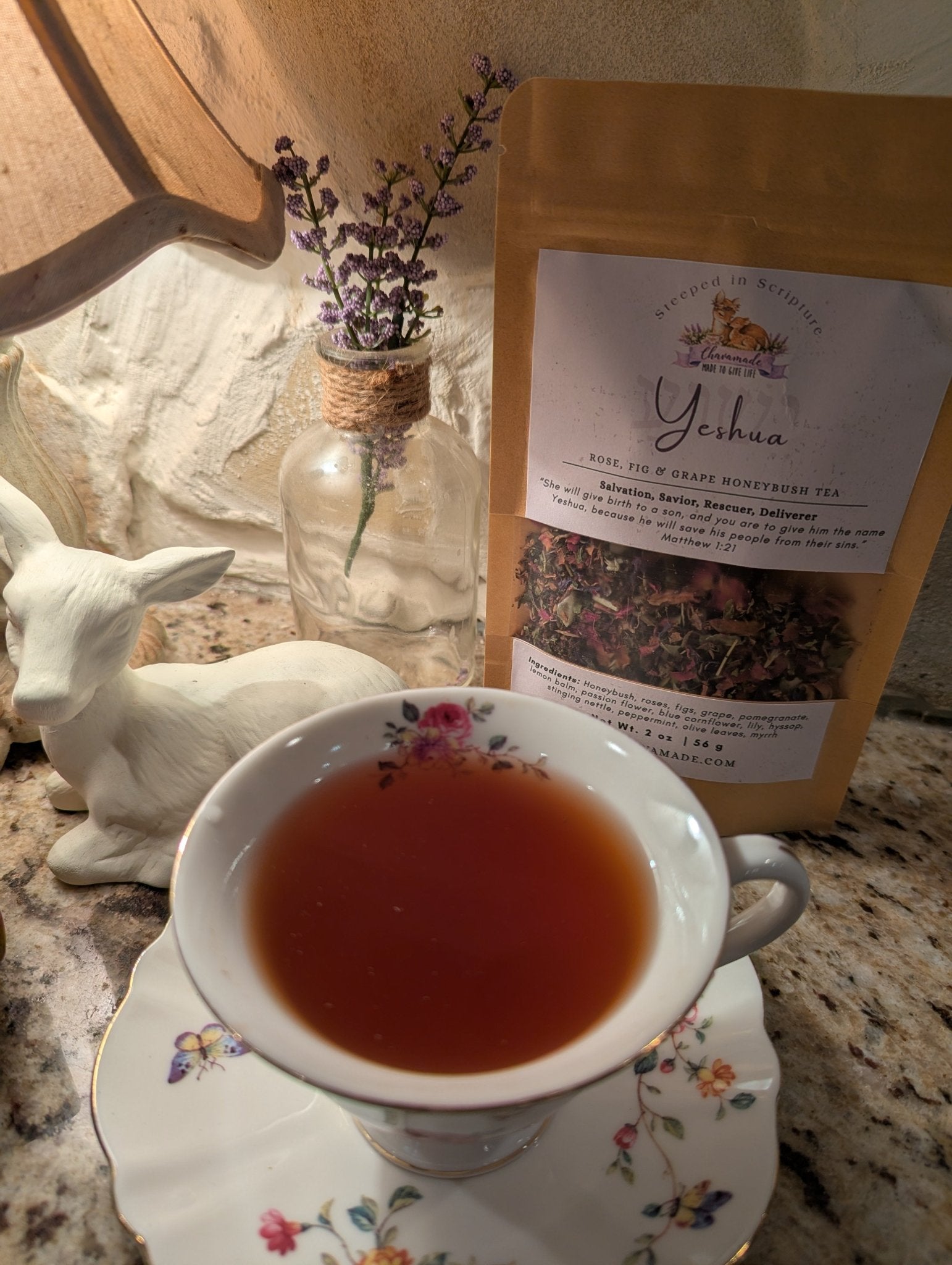 Yeshua-Rose, Fig & Grape Honeybush Tea (VIP) - Chavamade